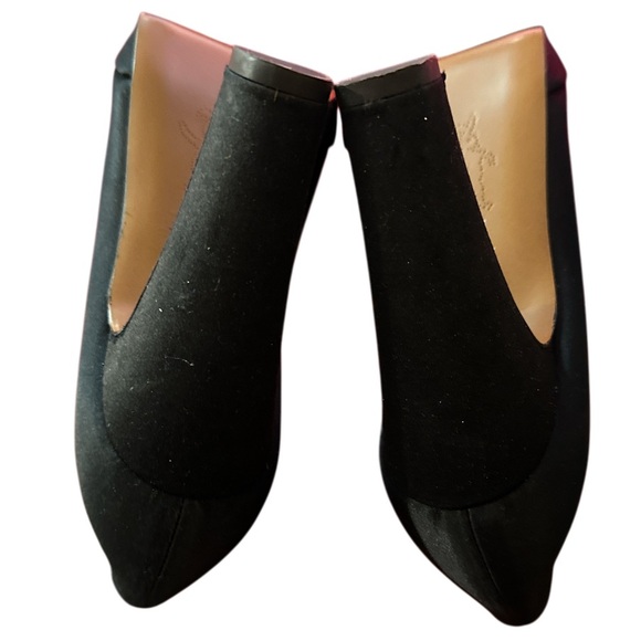 Marni Black Fabric Satin Pumps ~ Size 38.5 ~ High Block Platform Heels - Picture 9 of 14